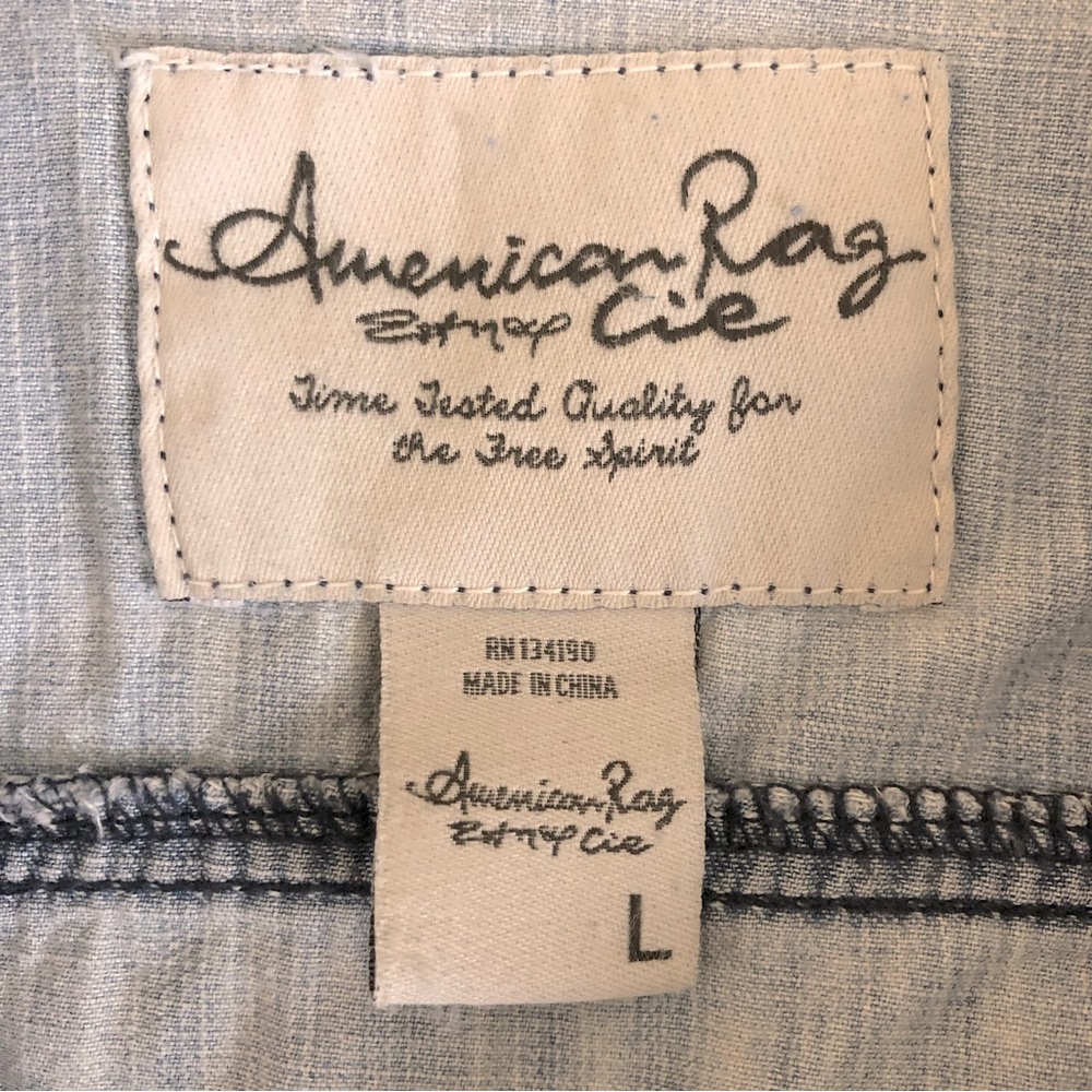 American Rag Embroidered Button Up Shirt - Picture 6 of 7